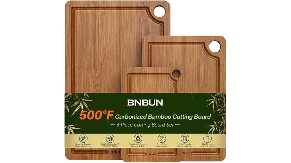 bamboo cutting board set