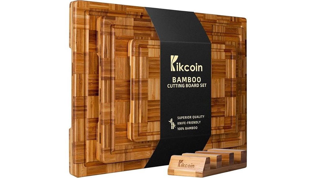 bamboo cutting boards set