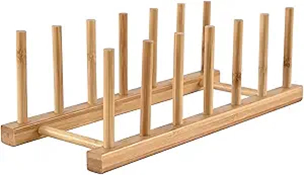 bamboo dish rack organizer