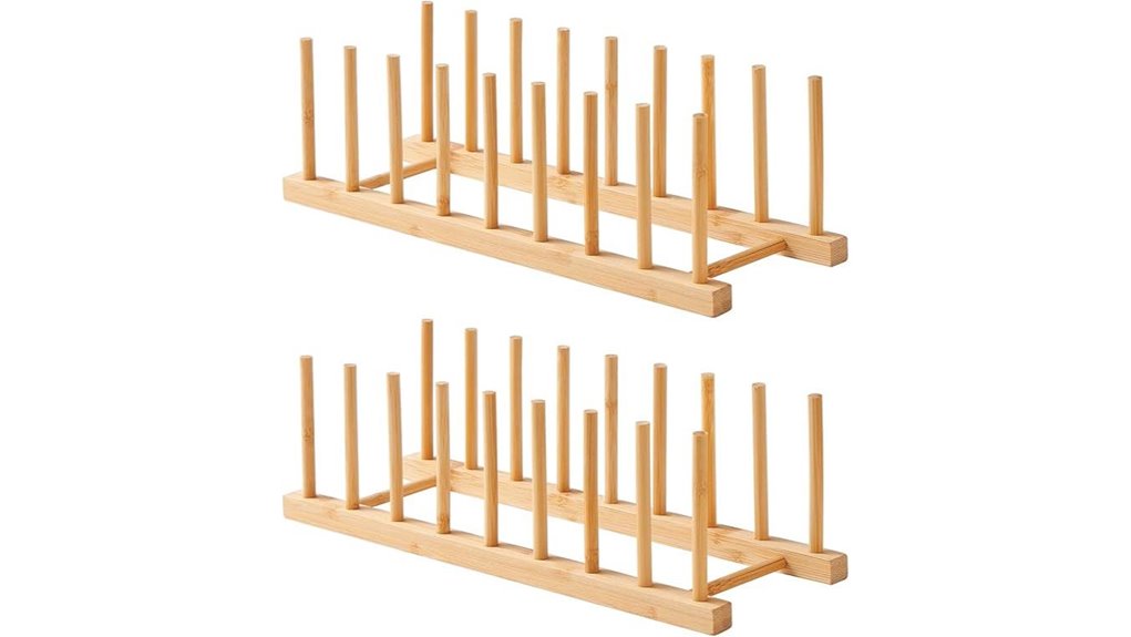 bamboo drying rack organizer