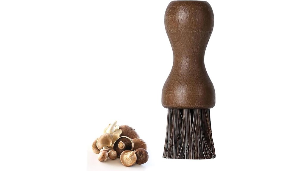 bamboo handled vegetable cleaning brush