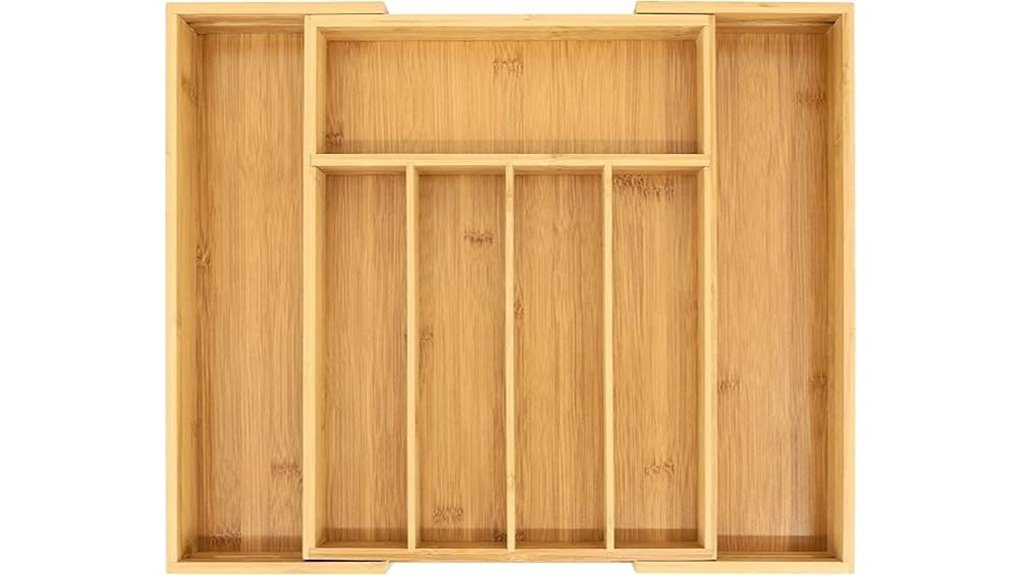 bamboo kitchen utensil organizer