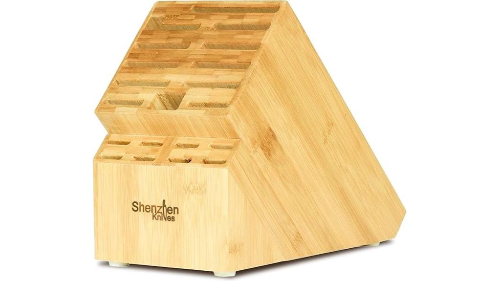 bamboo knife storage solution