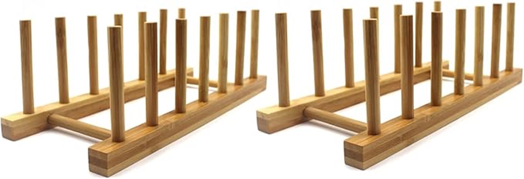 bamboo plate rack holder