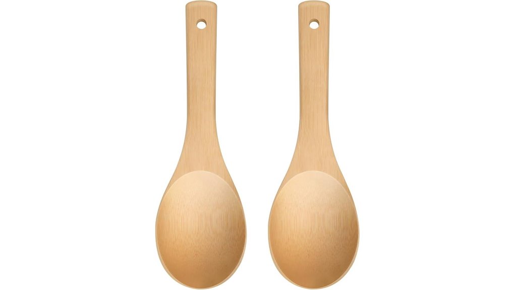 bamboo rice paddle spoons
