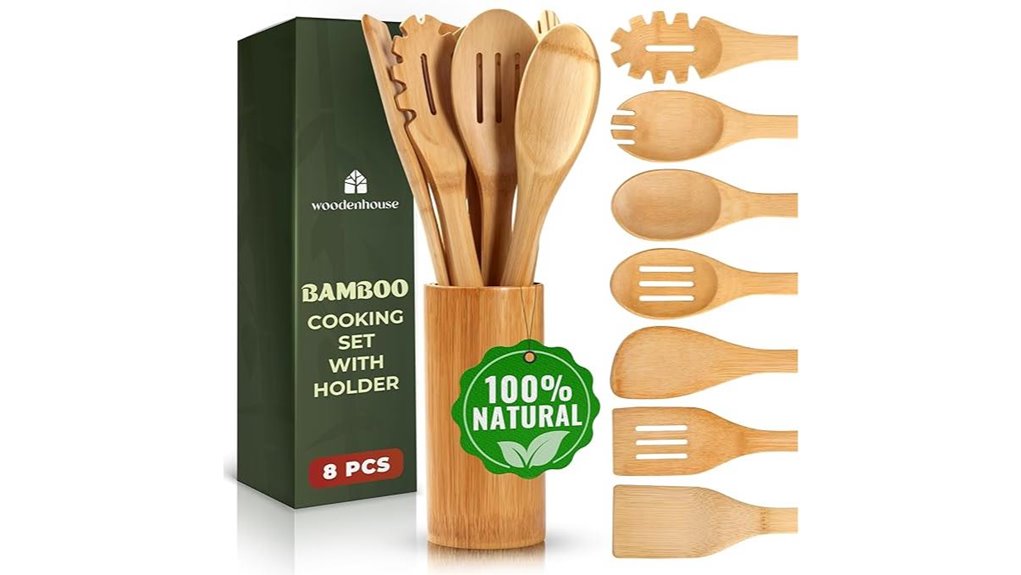 bamboo utensil set bundle