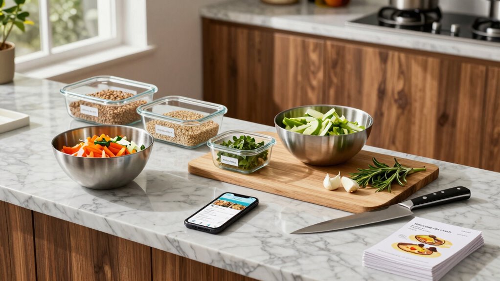 batch cook healthy meal components