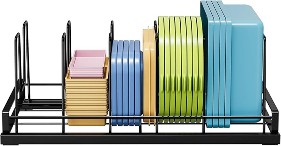 black lid organizer storage