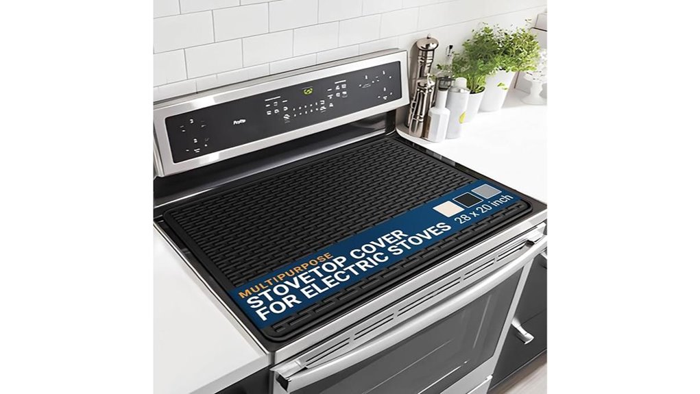 black silicone stove cover