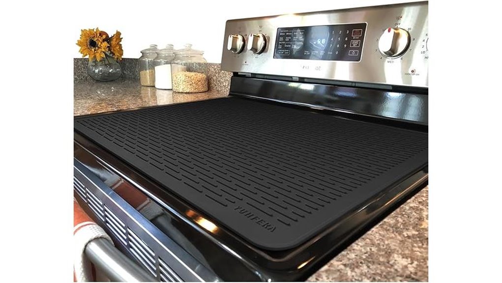 black silicone stove cover