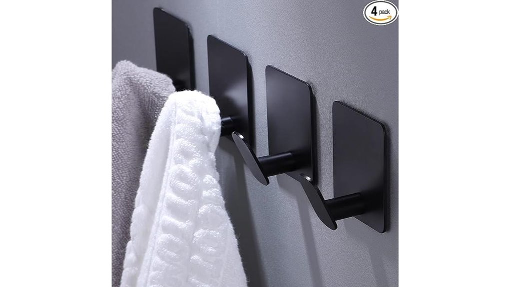 black stainless steel hooks