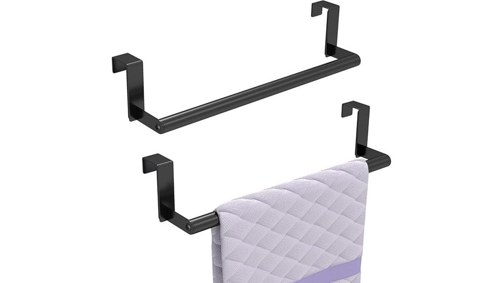 black stainless steel rack