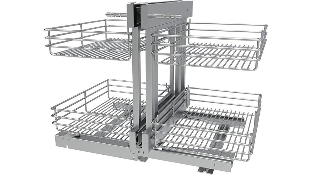 blind corner cabinet organizer