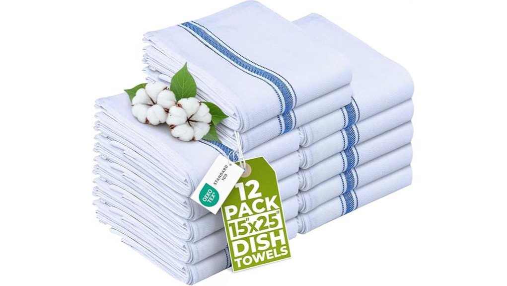 blue dish towels pack