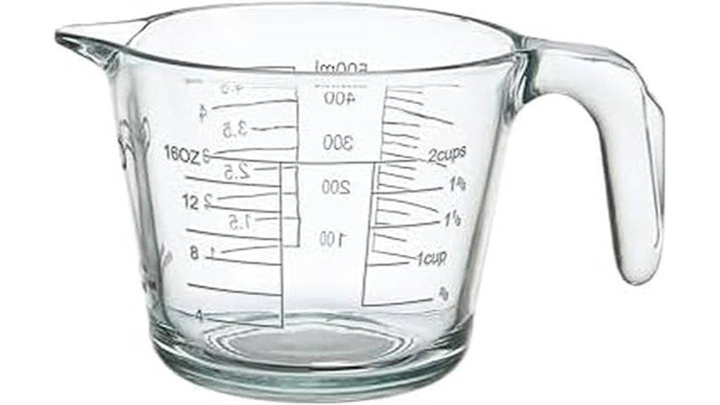 borosilicate glass measuring cup