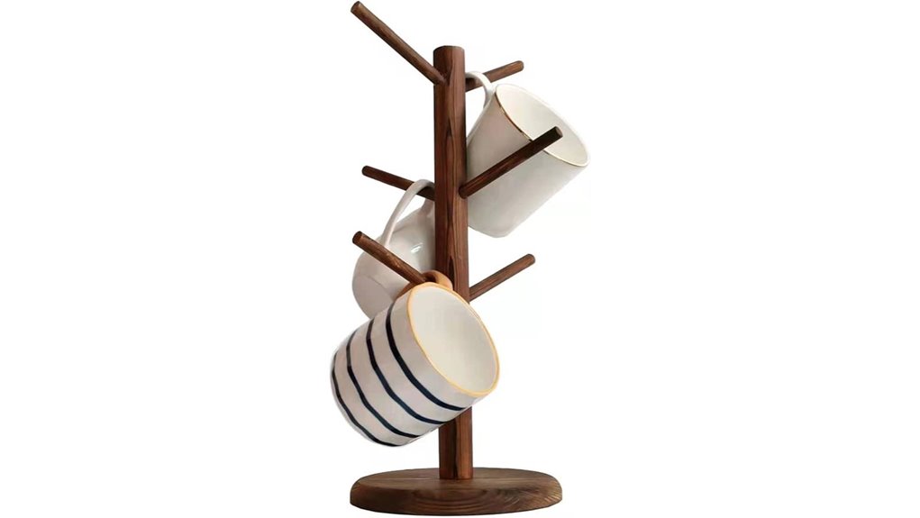 brown mug holder tree