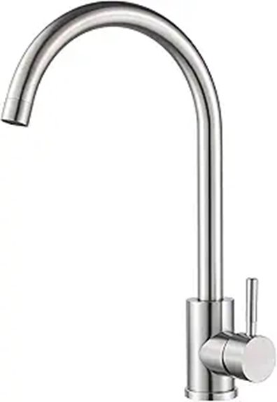brushed nickel kitchen faucet