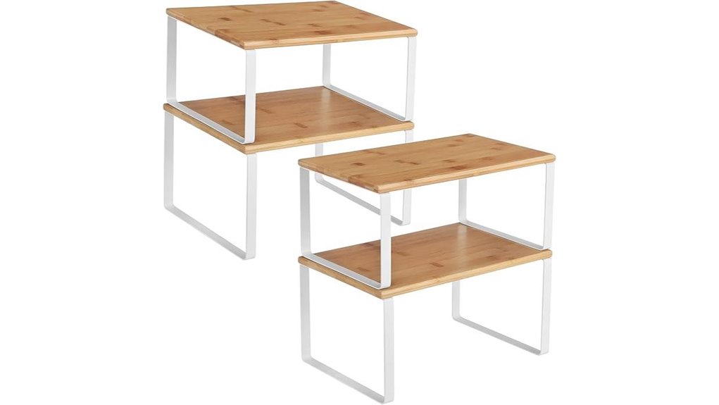 cabinet organizer shelf set