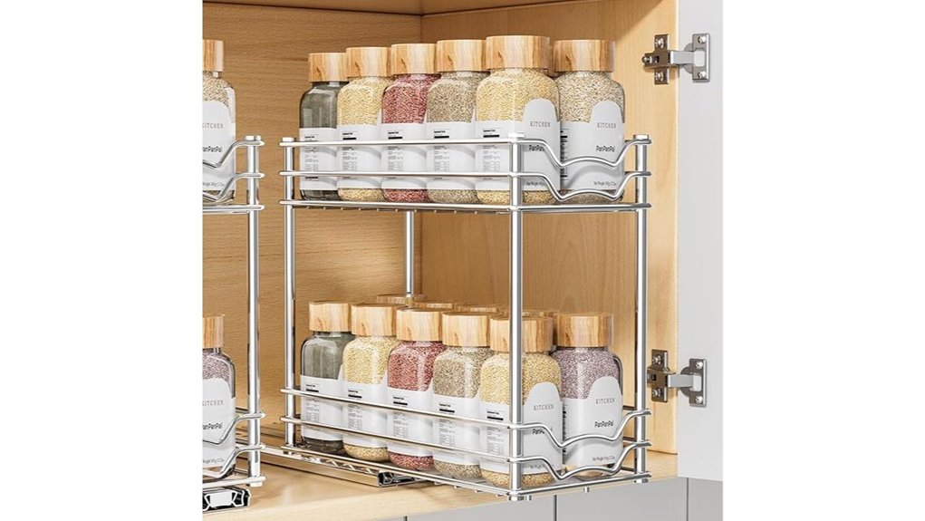 cabinet spice rack organizer