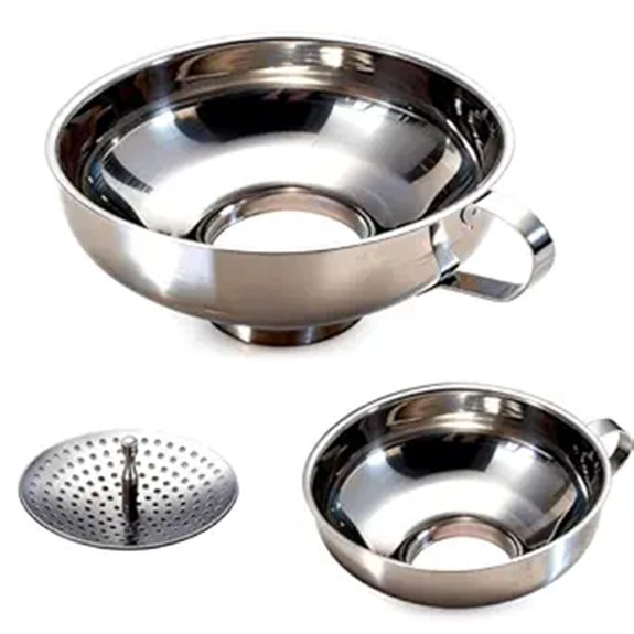 canning funnel with strainer