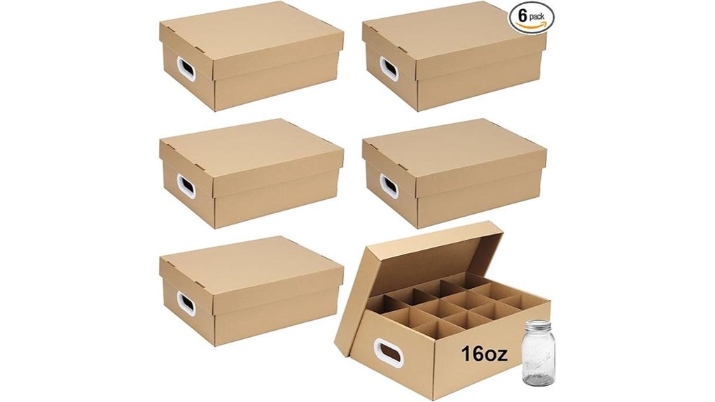 cardboard storage boxes set