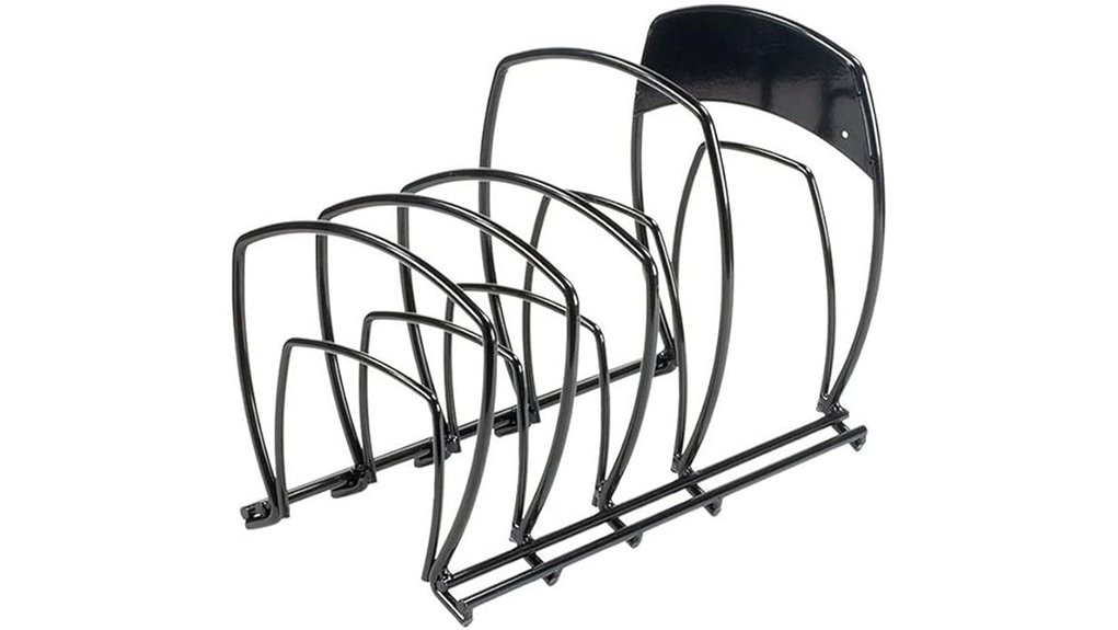 cast iron cookware organizer