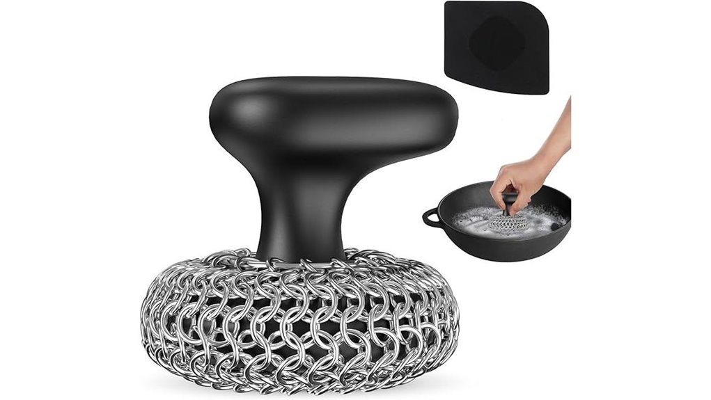 cast iron pan scrubber