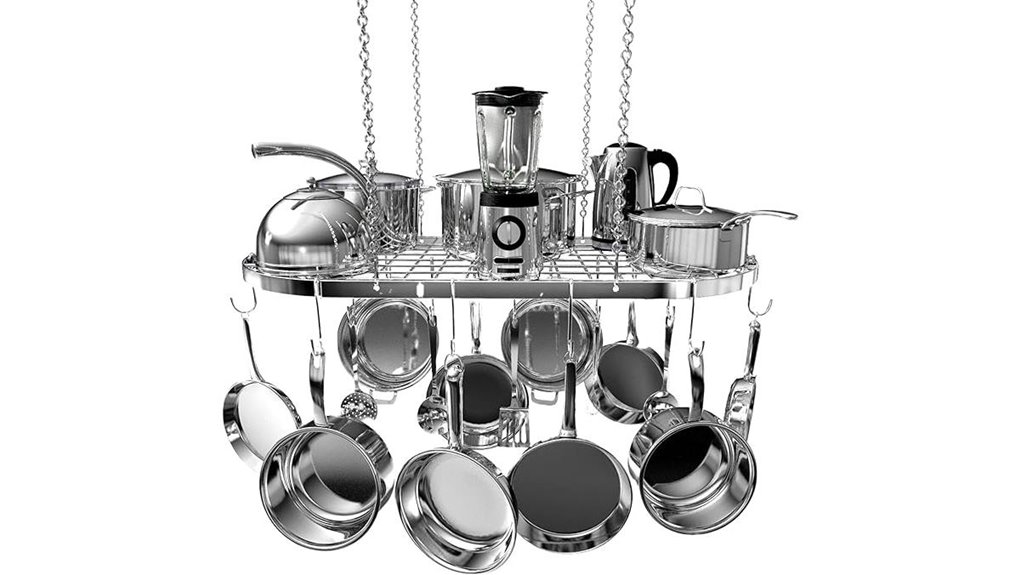 ceiling mounted kitchen organizer