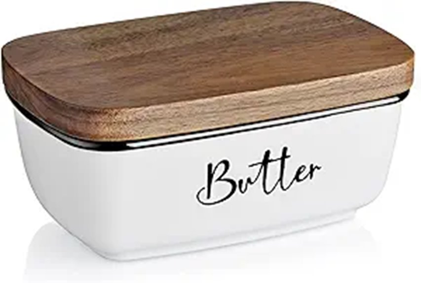 ceramic butter dish set