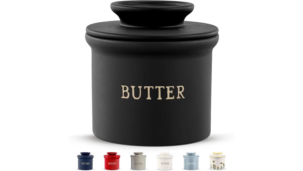 ceramic butter keeper crock