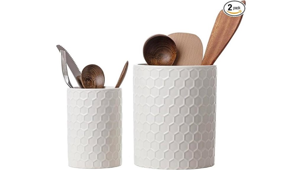 ceramic utensil holder set
