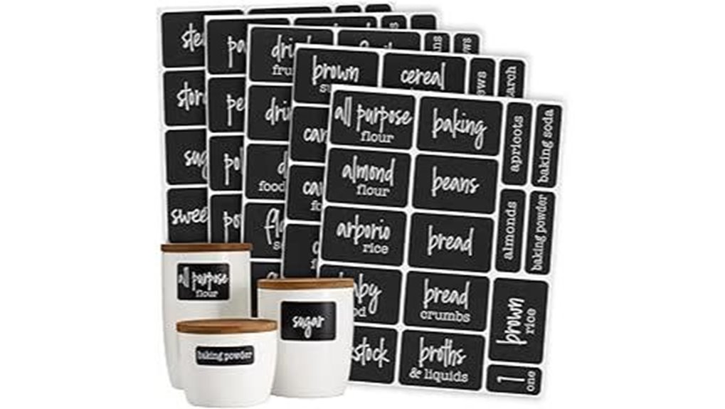 chalkboard labels for containers