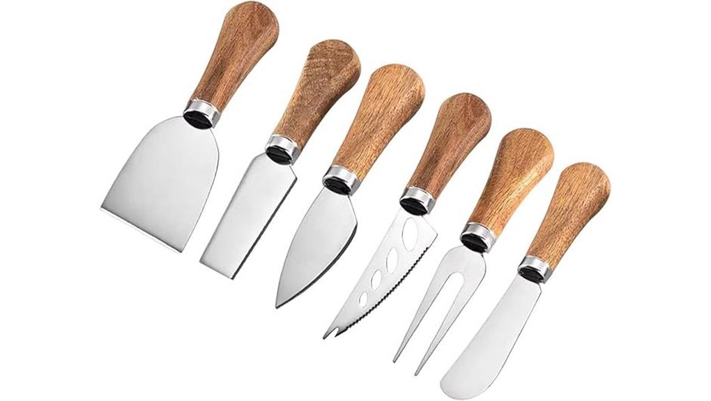 cheese knife set included