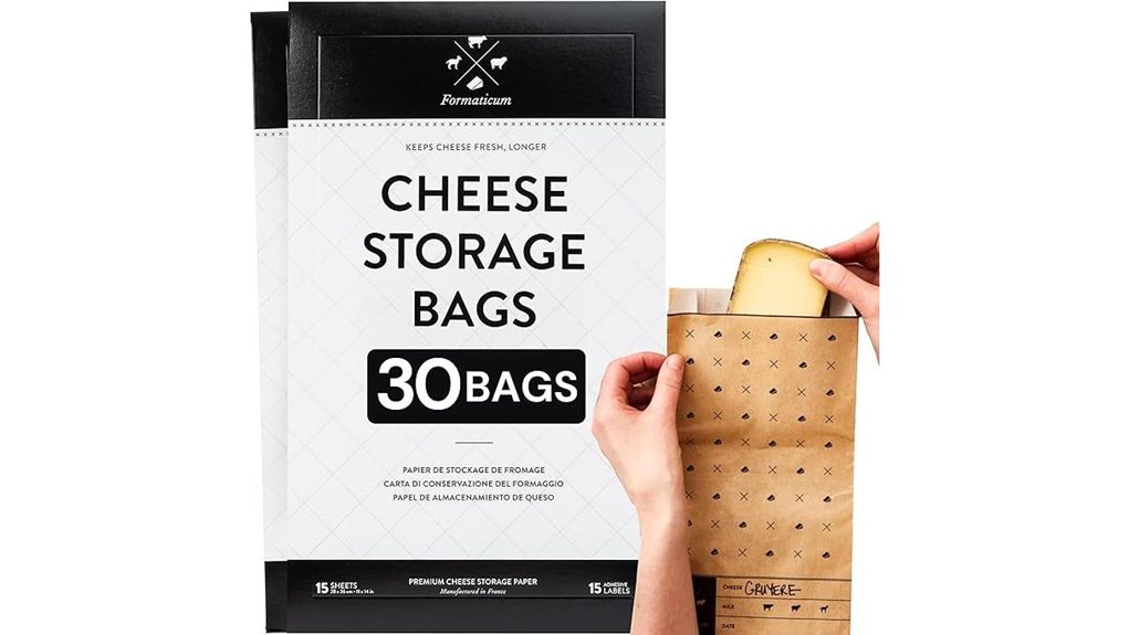 cheese storage bags pack