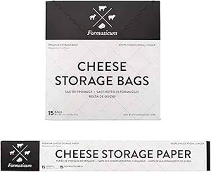 cheese storage bags set