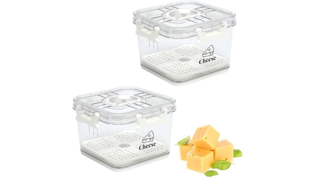 cheese storage containers set