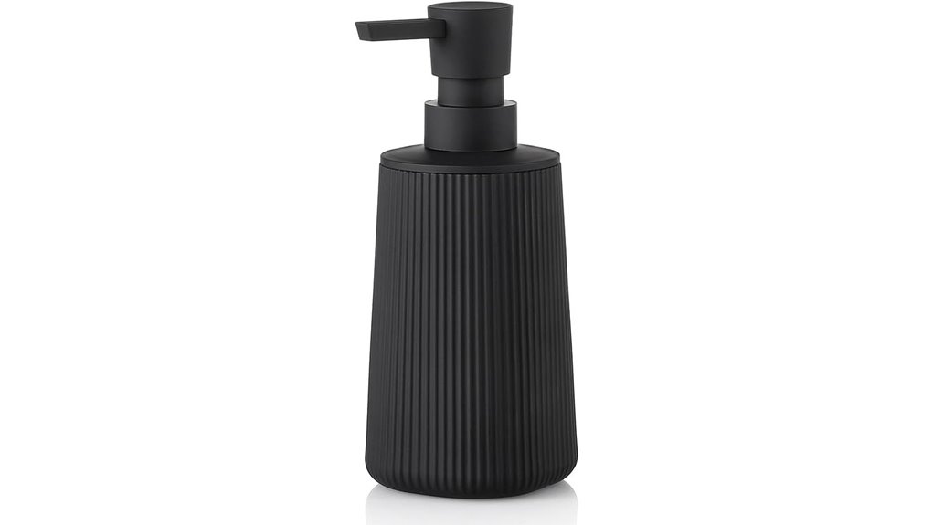 chic striped soap dispenser