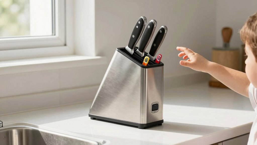 childproof knife storage solutions