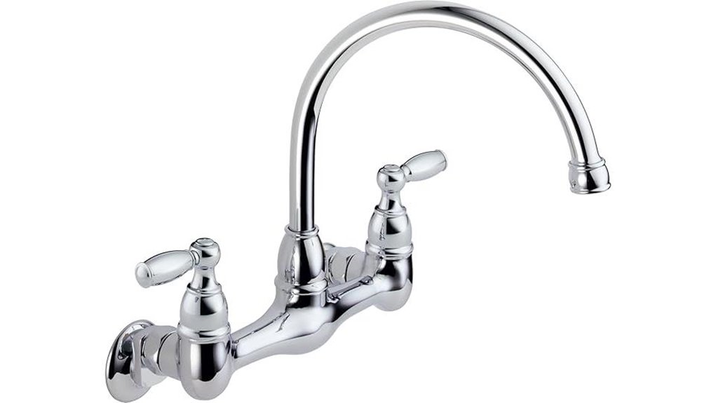 chrome wall mount faucet