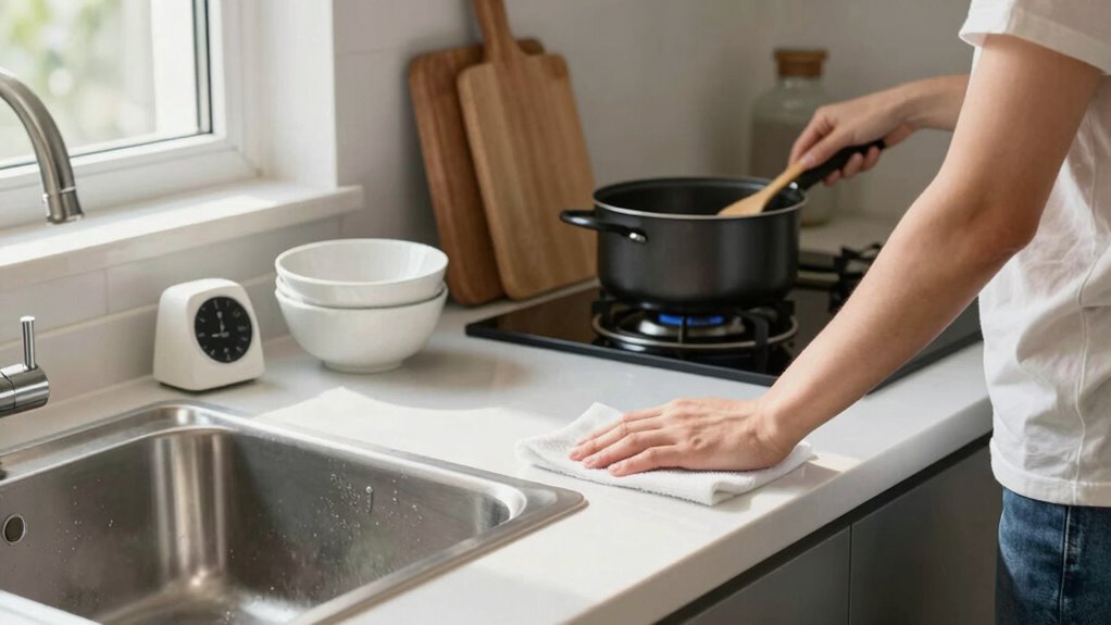 clean while you cook