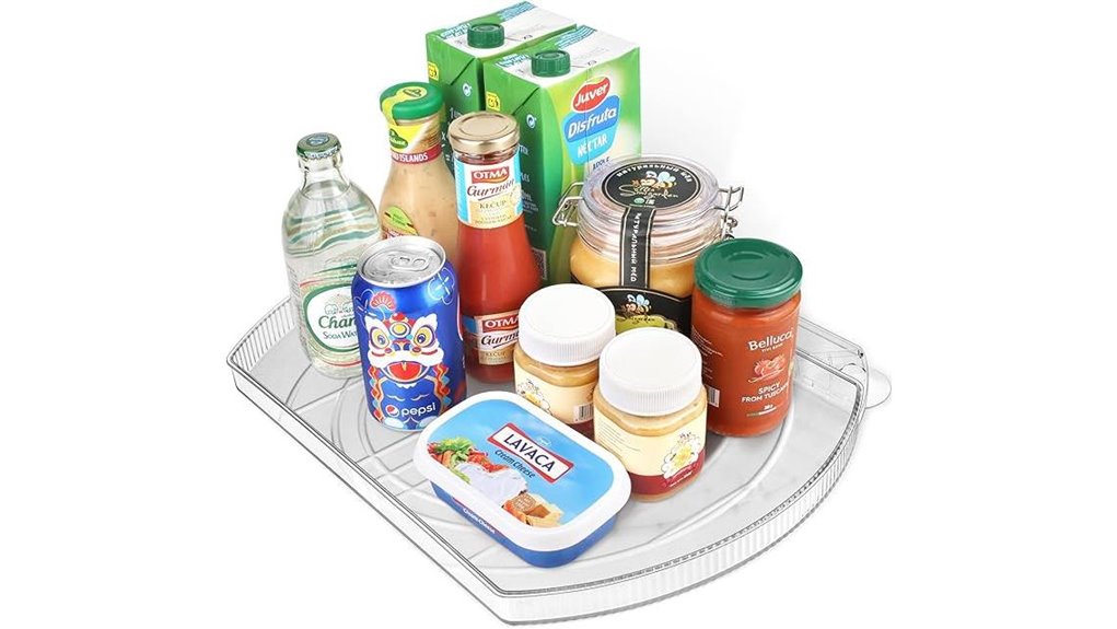 clear refrigerator turntable organizer