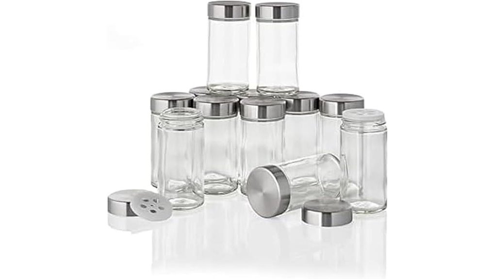 clear reusable storage jars