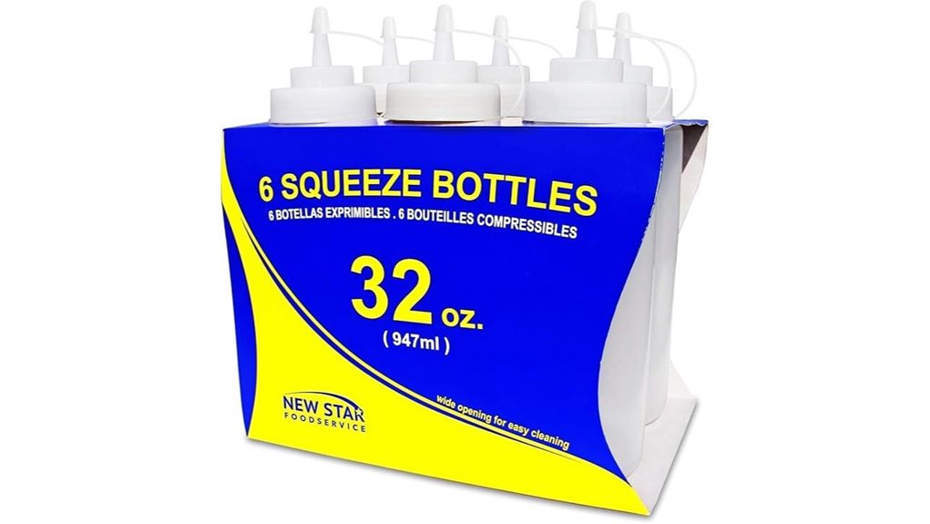 clear squeeze bottle pack