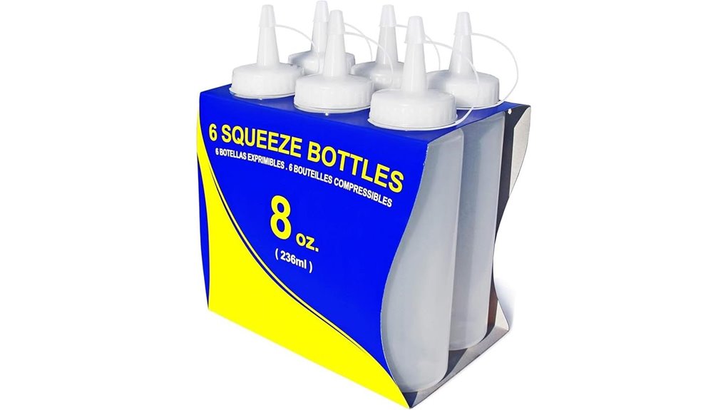 clear squeeze bottle set