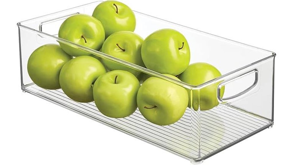 clear stackable kitchen storage