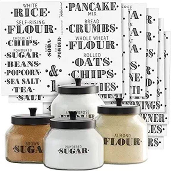 clear vinyl pantry labels