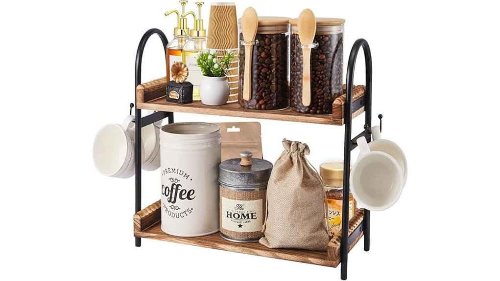 coffee bar storage solution