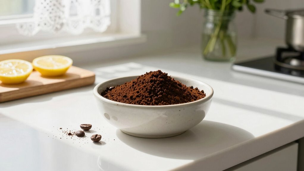 coffee grounds odor absorber
