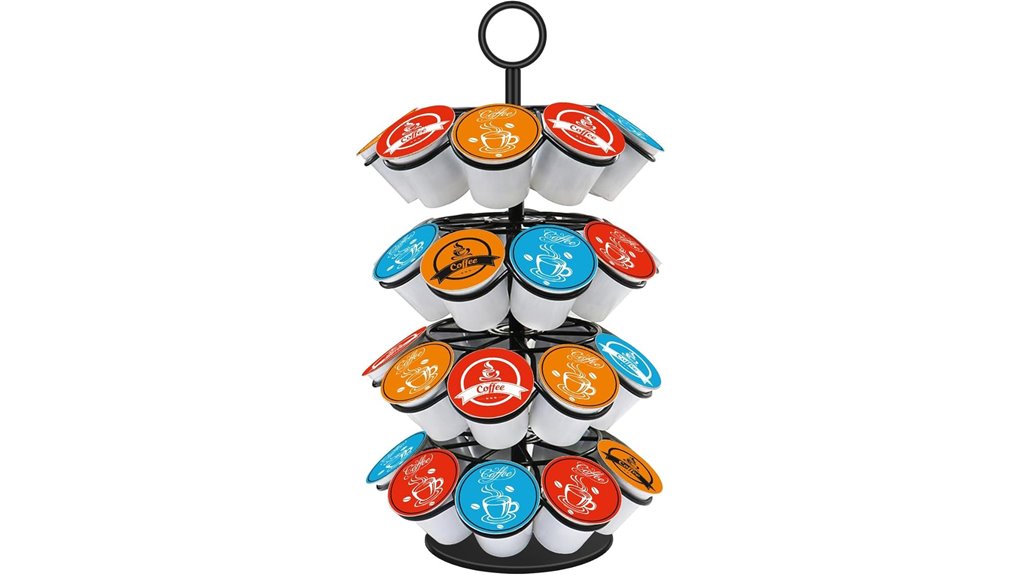 coffee pod organizer carousel