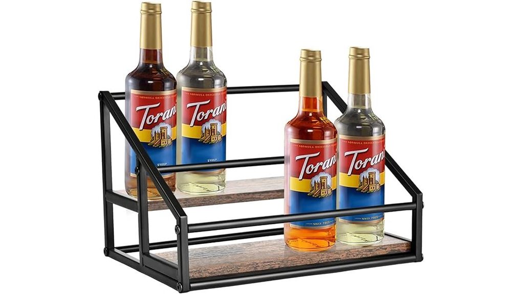 coffee syrup storage solution